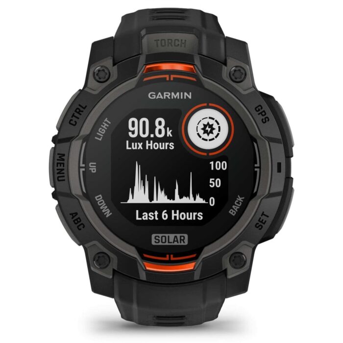 Garmin Instinct 3 Solar GPS Smartwatch - 45mm - Schwarz – Bild 2