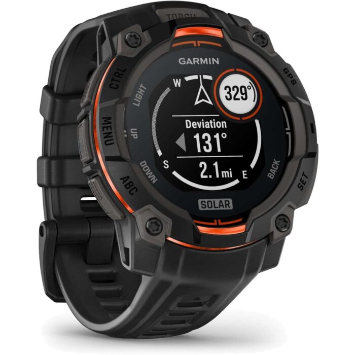 Garmin Instinct 3 Solar GPS Smartwatch - 45mm - Schwarz – Bild 5