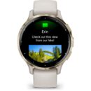 Garmin Venu 3S GPS Smartwatch - elfenbein/softgold