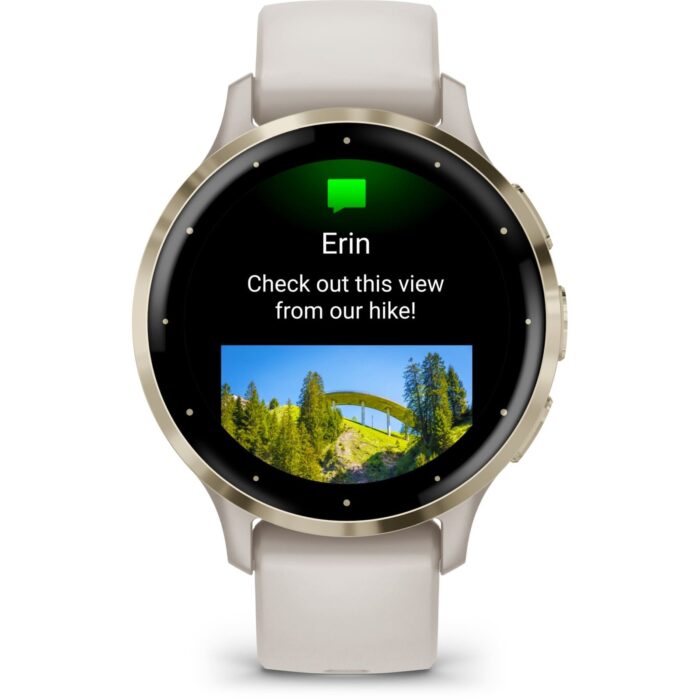 Garmin Venu 3S GPS Smartwatch - elfenbein/softgold – Bild 6