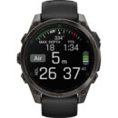 Garmin fenix 8 AMOLED Sapphire GPS Smartwatch - 47mm - Schwarz/Titan Carbongrau DLC