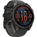 Garmin fenix 8 AMOLED Sapphire GPS Smartwatch - 47mm - Schwarz/Titan Carbongrau DLC