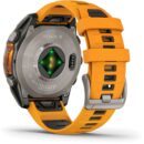 Garmin fenix 8 AMOLED Sapphire GPS Smartwatch - 47mm - Graphit/Spark Orange Titan