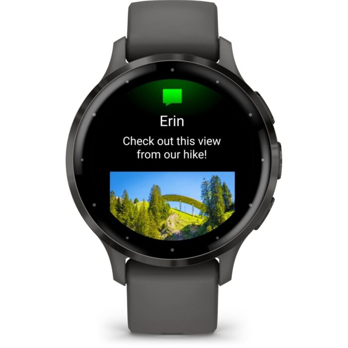 Garmin Venu 3S GPS Smartwatch - kieselgrau/schiefergrau – Bild 3
